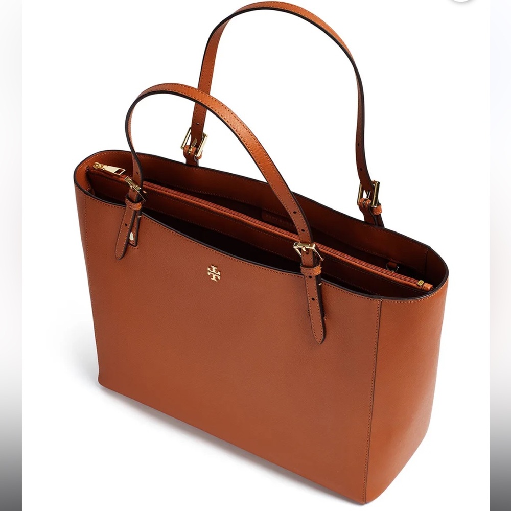 Tory Burch York Buckle Leather Tote Bag - Picture 2 of 9